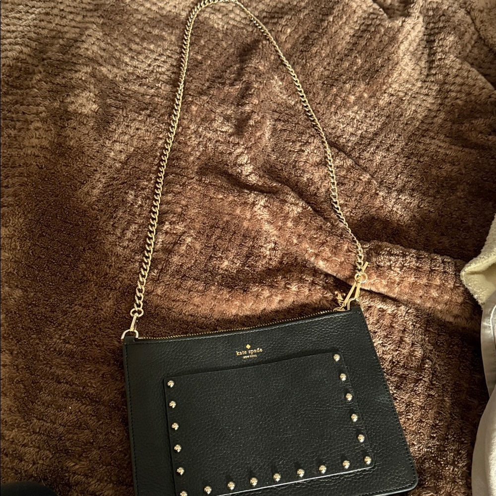 Kate Spade Black Studded Crossbody Bag
